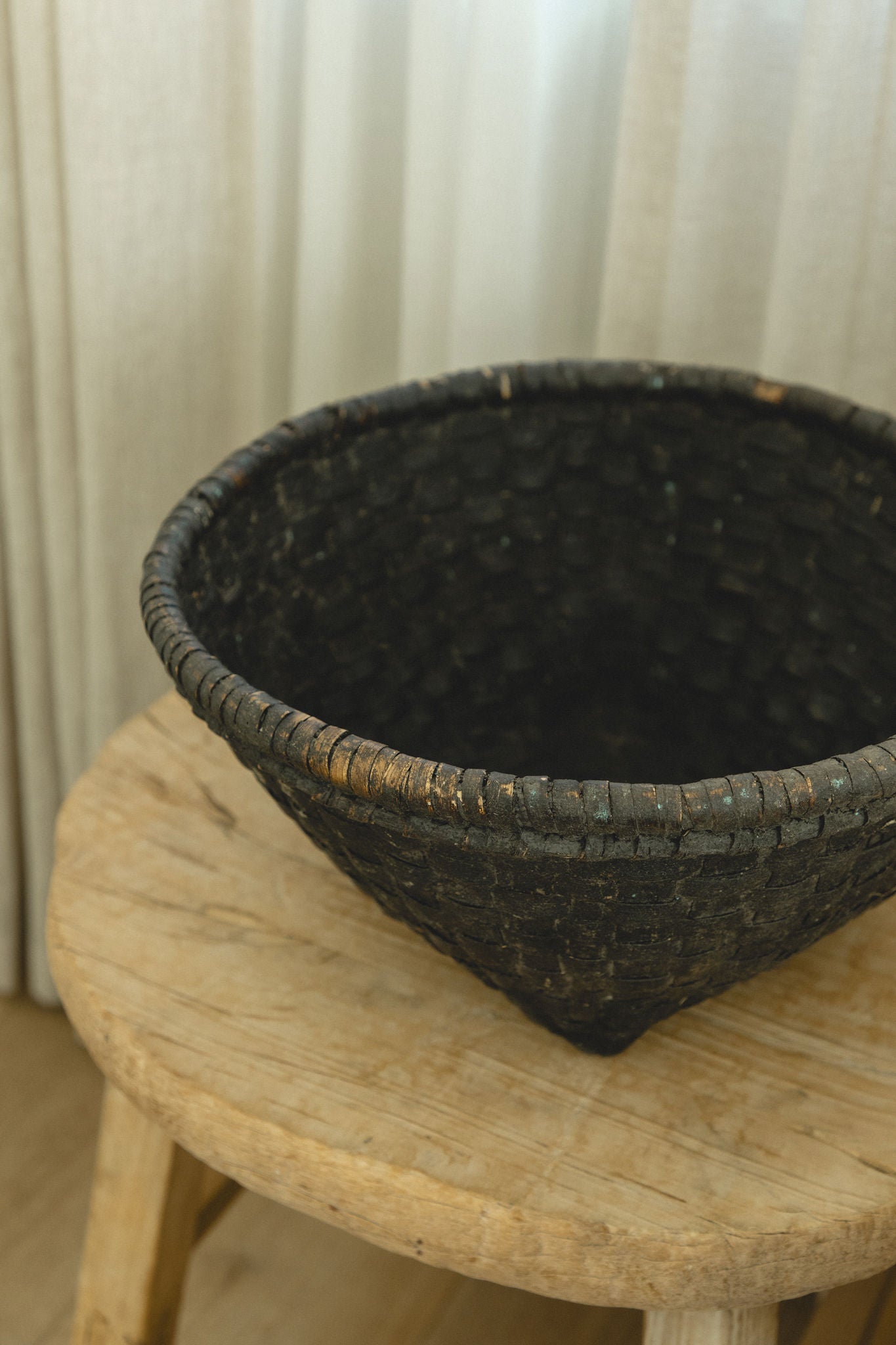 Black Bamboo Basket