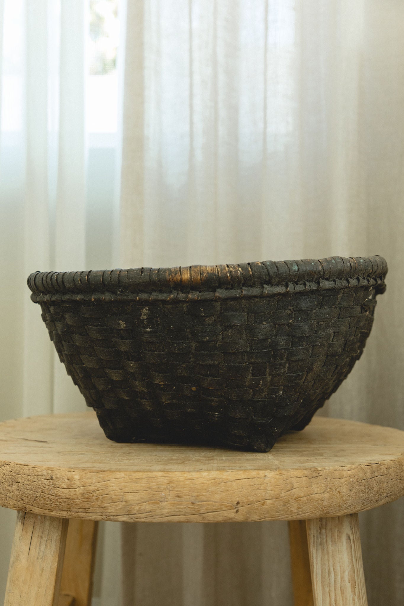 Black Bamboo Basket